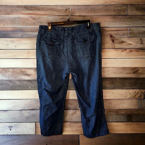 Vintage GH Bass Limited Edition Heritage Wide Leg Womens 14 Crop Pants - Picture 2 of 5